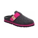 Rohde - MERAN - Pantoffels - Antraciet/Pink mêlee - Klittenbandsluiting - Plateau