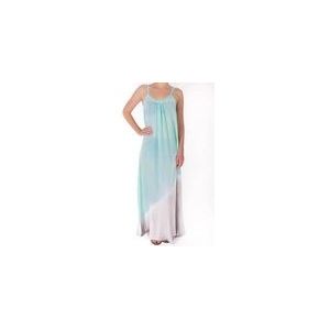 Strandjurkje Pure Kenya Batik Long Dress Mint Gray-S / M