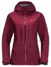 Jack Wolfskin - Kammweg 3L - Jas - Rood - Polyester - Winddicht - Waterdicht - Ademend