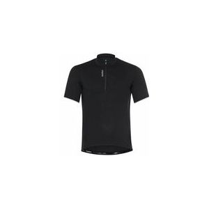 Fietsshirt Odlo Men S/U Collar S/S 1/2 Zip Essential Black-S