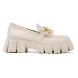 Lazamani Dames Loafers 55.082 Crema | Beige | Leer | Maat 40 | LA55082crema