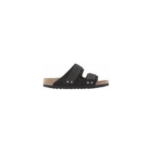 Slipper Birkenstock Unisex Uji Nubuck/Suede Leather Black Regular-Schoenmaat 42