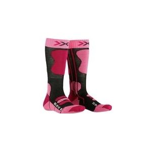 Skisok X-Socks Junior Ski 4.0 Anthracite Pink-Schoenmaat 35 - 38
