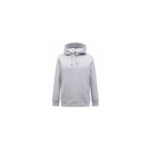Peak Performance - Original Small Logo Hoodie - Med Grey Melange - Hoodie