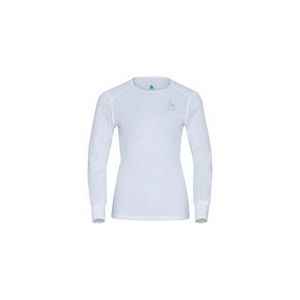 Ondershirt Odlo Women BL Top Crew Neck LS Active Warm Eco White-M