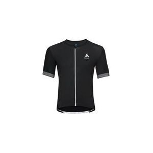 Fietsshirt Odlo Mens Shirt S/S Full Zip Ceramicool X-Light Black-S