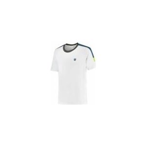 Tennisshirt K-Swiss Men Hypercourt Tee Melange 2 White-L