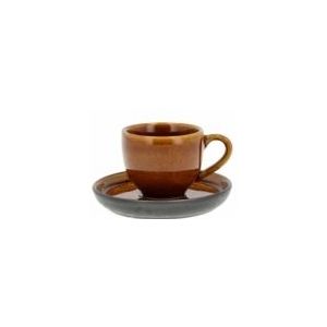 Espressokop Bitz  Amber Black 7 cl (6-delig)