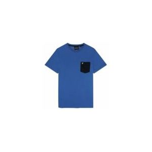 T-Shirt Lyle & Scott Men Contrast Pocket T-Shirt Spring Blue/Jet Black-S