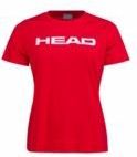 Tennisshirt HEAD Women Club Lucy Red 2024-S