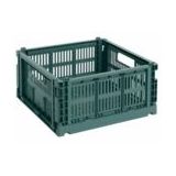 HAY - Colour Crate Medium Square - Opbergbox - Donkergroen