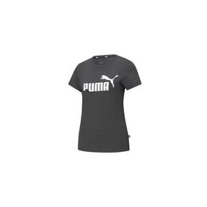 T-Shirt Puma Women Essentials Logo Tee Dark Gray-XS