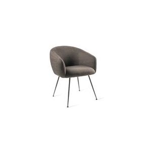Dining Chair POLSPOTTEN Buddy Fabric Smooth D.Grey