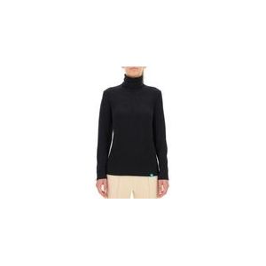 Skipully UYN Women Skyon Snowcrystal 2Nd Layer Turtle Neck Black-XS