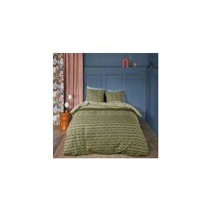 Dekbedovertrek Beddinghouse Yori Green Katoen-140 x 200 / 220 cm | 1-Persoons