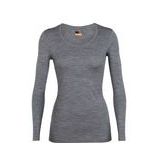 Longsleeve Icebreaker Women 200 Oasis LS Scoop Gritstone Heather-XL