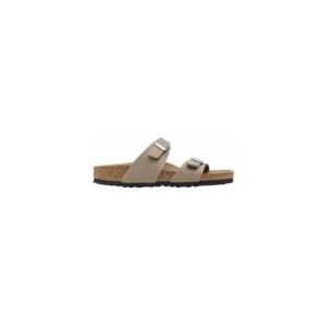 Slipper Birkenstock Women Sydney BS Synthetics Soft Birki Vegan Gray Taupe Narrow-Schoenmaat 40