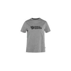 T-Shirt Fjallraven Women Fjallraven Logo Tee Grey Melange-XS