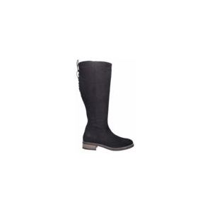 JJ Footwear - Burton - Dameslaars - Zwart - Leer - Antislip-zool