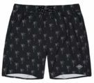 Barts - Bernardou Shorts - Zwembroek - Zwart - Palmboomprint