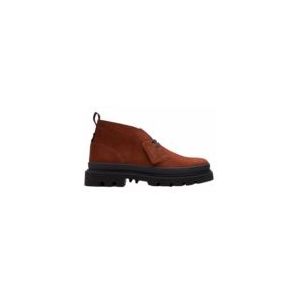 Veterschoen Clarks Men Badell DB Chestnut Nubuck-Schoenmaat 45