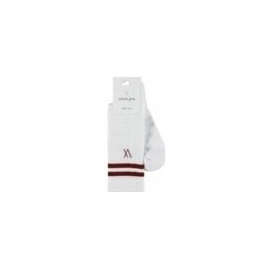 Vieux Jeu - Bo Socks - Tennissokken - Wit/Bordeaux - Unisex