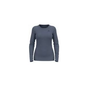 Ondershirt Odlo Women Bl Top Crew Neck L/S Merino 200 Folkstone Gray-XS