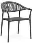 Tuinstoel Suns Matera Matt Royal Grey / Carbon Grey (set van 4)