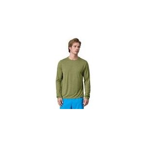 T Shirt Patagonia Men L/S Cap Cool Daily Shirt Buckhorn Green / Light Buckhorn Green X/Dye-XS