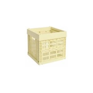 HAY - Colour Crate Cube - Opbergbox - Lichtgeel - 29 x 29,5 x 29,5 cm