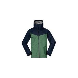 Jas Bergans Men Skar Light 3L Shell Dark Jade Green/Navy Blue-XXL