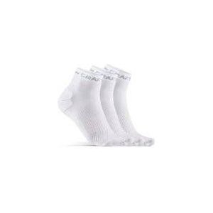 Sok Craft Core Dry Mid Sock 3-Pack White-Schoenmaat 43 - 45