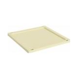 Deksel HAY Colour Crate Lid Plastic Medium Square / Cube Light Yellow