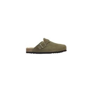 Klomp Scholl Men Olivier F New Suede Sa Mens Khaki-Schoenmaat 40