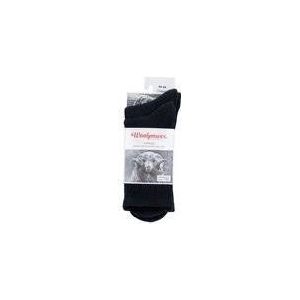 Sokken Woolpower Unisex Liner + Logo 400 Black (2 paar)-Schoenmaat 40 - 44