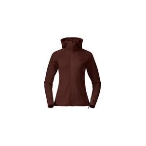 Vest Bergans Women Ulstein Wool Hood Amarone Red-S