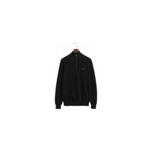 Trui GANT Men Cotton Half Zip Black 24-XXXL