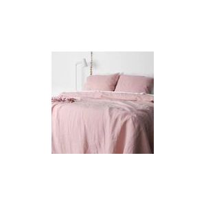 Dekbedovertrek Town&Country Linnen Pink-240 x 200 / 220 cm | Lits-Jumeaux