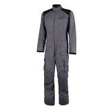 Werkoverall Ballyclare Unisex Capture Identity Duo Coverall David Grey Black-Maat 46