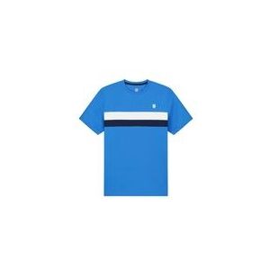 Tennisshirt K Swiss Boys Core Team Stripe Crew French Blue-Maat 140