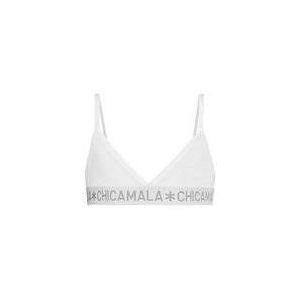 Sport BH Chicamala Girls Triangle Top Solid White-Maat 146 / 152