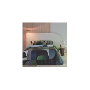 Kardol Utopia dekbedovertrek - Lits-Jumeaux - 240x200/220 - Blauw Groen