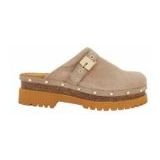 Scholl - Cindy - Klomp - Dark Beige - Suède