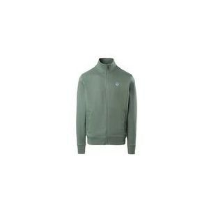 Vest North Sails Men Full Zip Sweatshirt With Logo Military Green-XXXL