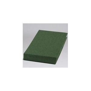 Yumeko hoeslaken velvet flanel moss groen 180x200x30 - Biologisch & ecologisch