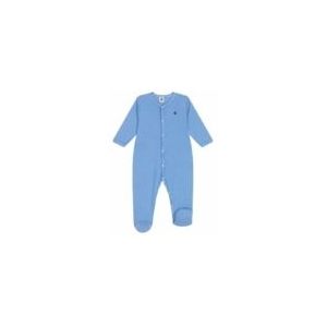 Babypyjama Petit Bateau Sleepsuit Y Delphinium/Marshmallow-74 - 12 maanden