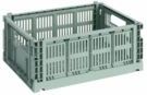HAY - Colour Crate Medium - Opbergbox - Sage Green