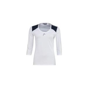 HEAD - Club 22 Tech 3/4 - Tennisshirt - Wit - Dames