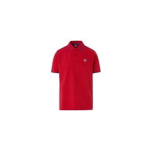 Polo North Sails Men SS Polo With Graphic Red-XXXL
