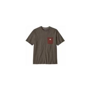 Patagonia - Shop Sticker Pocket Responsibili-Tee - T-shirt - Bruin
